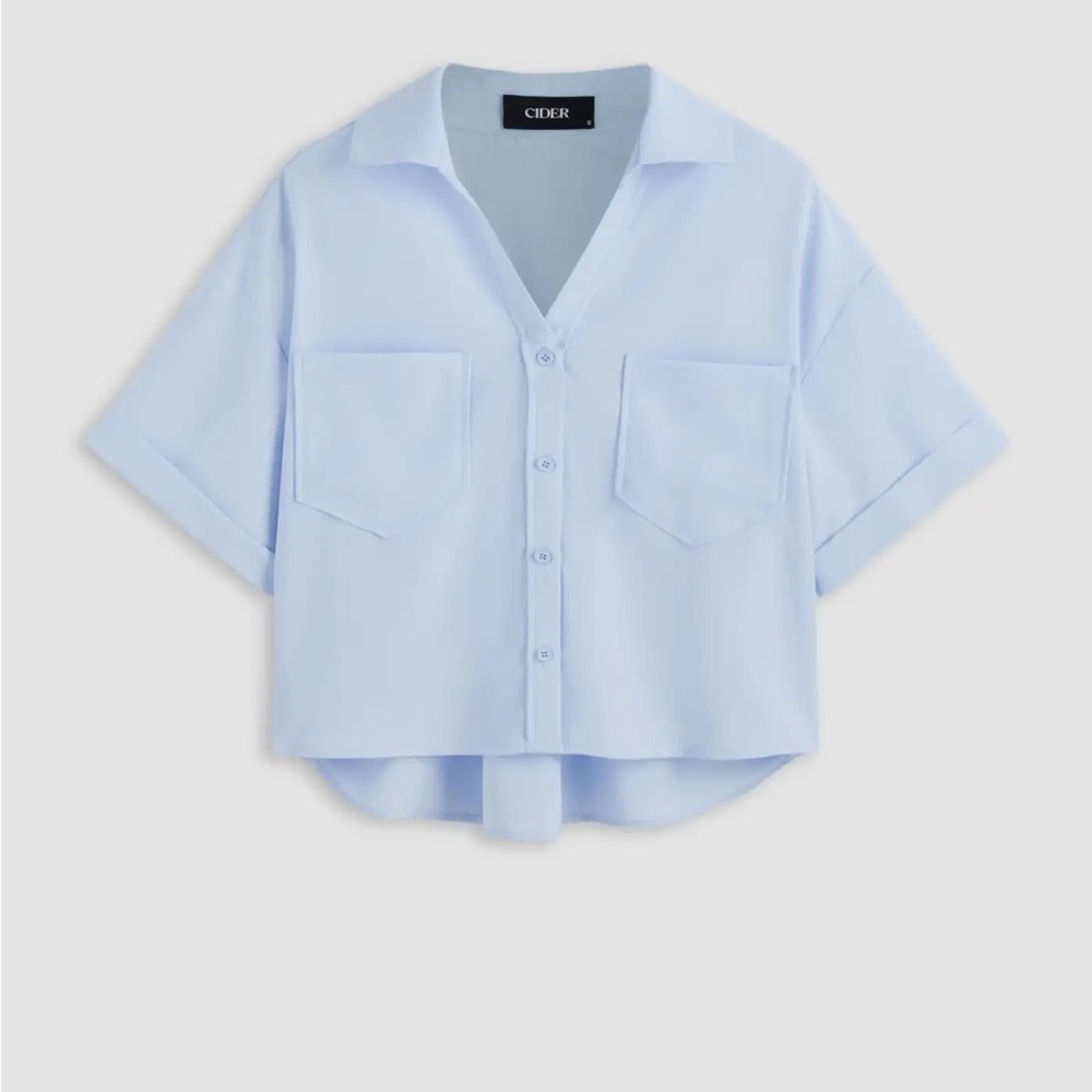 Cider Sky Blue Casual Shirt - Picture 4 of 6